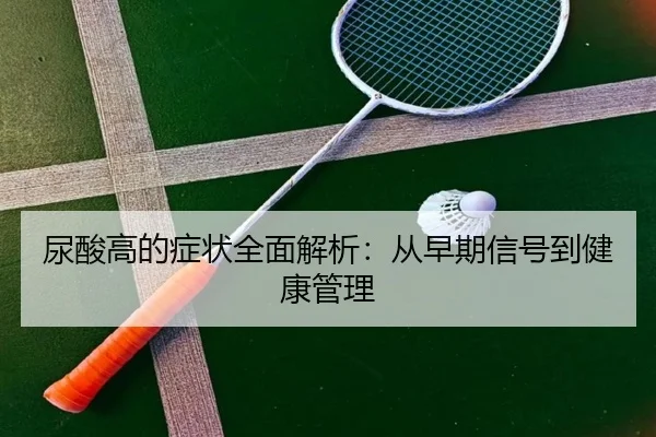 尿酸高的症状全面解析：从早期信号到健康管理